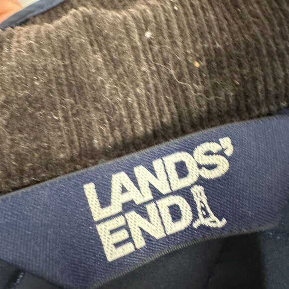 Lands End Womens Quilted Vest Size 3X Navy Blue PRIMALOFT Insulated Outerwear - Picture 3 of 9